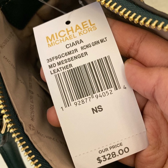 Michael Kors Ciara MD Messenger Green - Picture 5 of 6